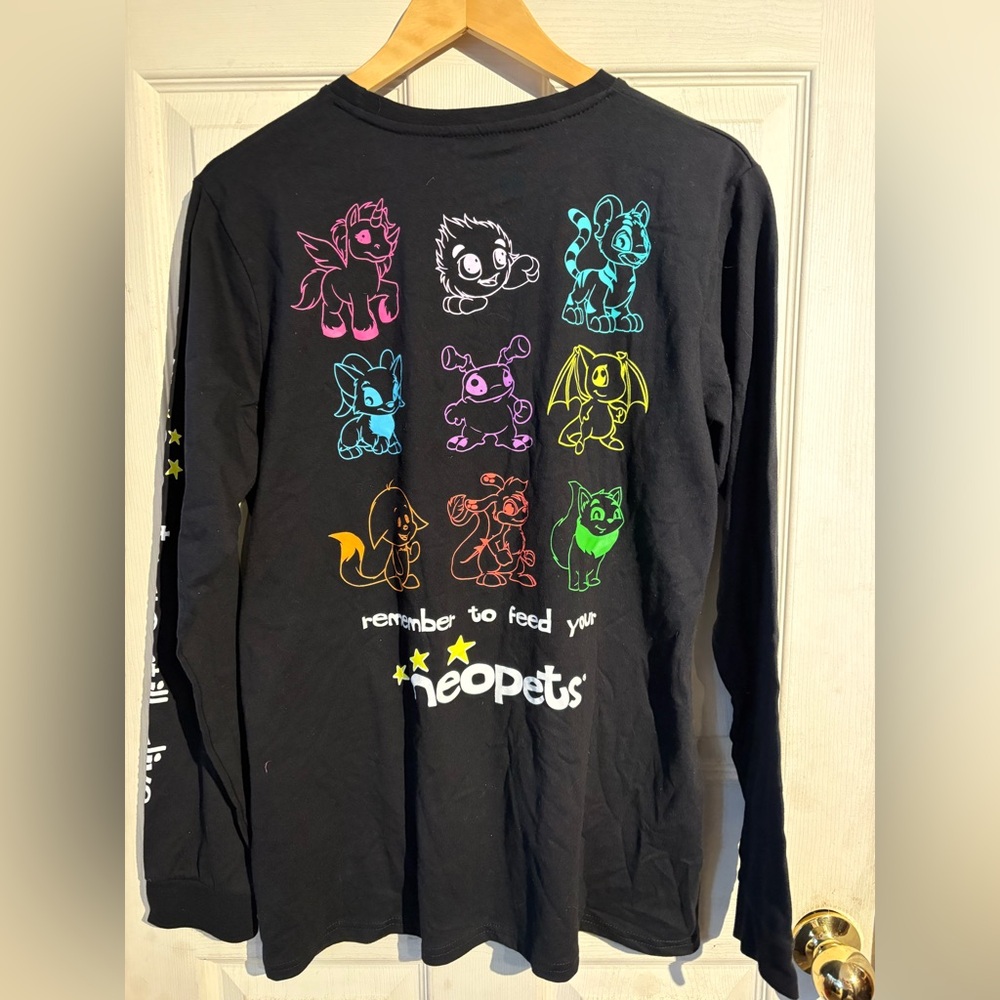 Neopets Black Long Sleeve Tee